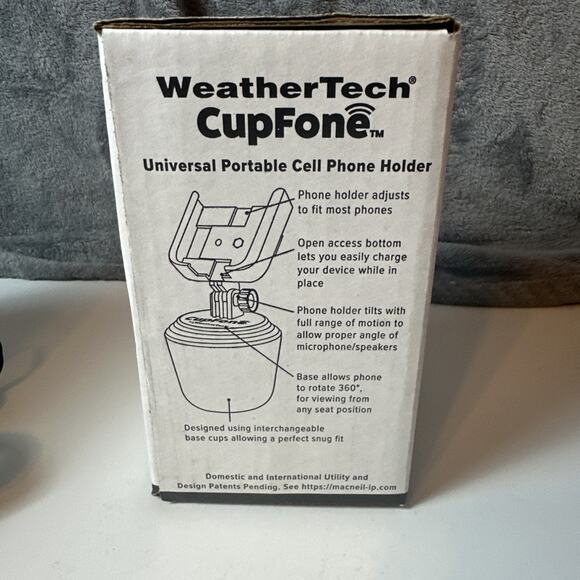 WeatherTech CupFone Universal Adjustable Cup Holder Car Mount for Cell Phones - Picture 3 of 5